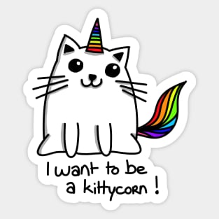 Cat unicorn Sticker